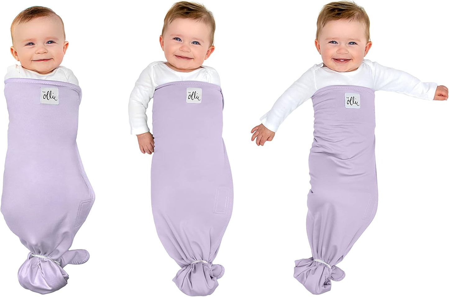 Ollie Swaddle Adjustable Baby Swaddle for Newborns - Safe Sleep