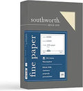 25% Cotton Linen Business Paper 8.5 in x 11 in, 24 lb - Ivory
