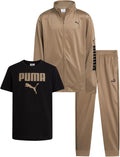 PUMA Boys Pants Set 3 Piece Athletic Jogset - Durable Everyday