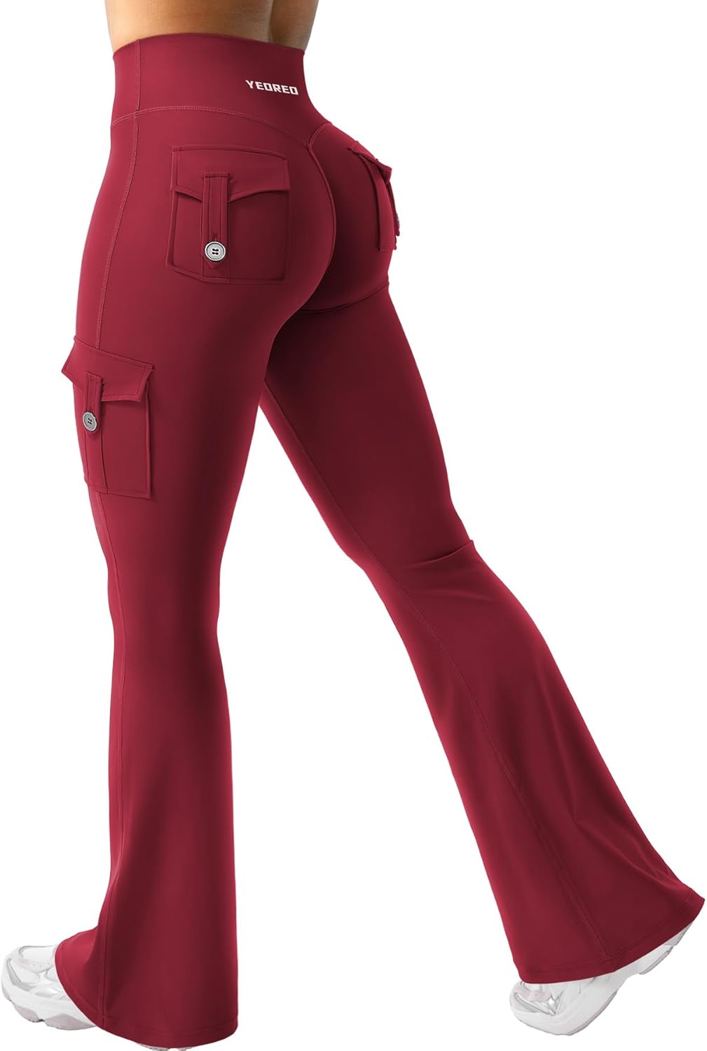 YEOREO CoreFlex Women Workout Flare Leggings with Pockets