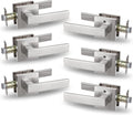 NEWBANG Hall/Closet Lever Handle Lock Satin Nickel Finish - Heavy Duty