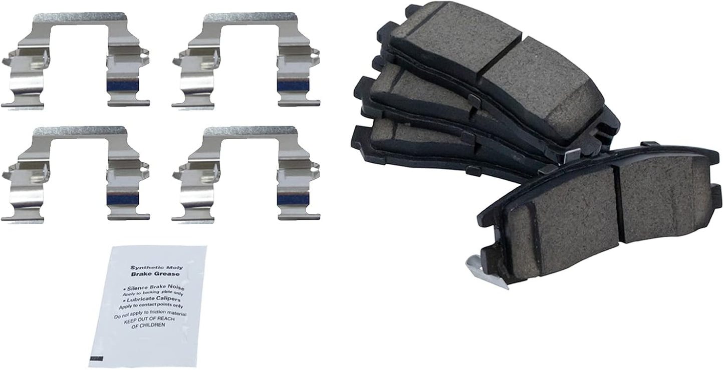 TRQ Rear Ceramic Brake Pad Kit for Sebring Avenger Stratus Eclipse