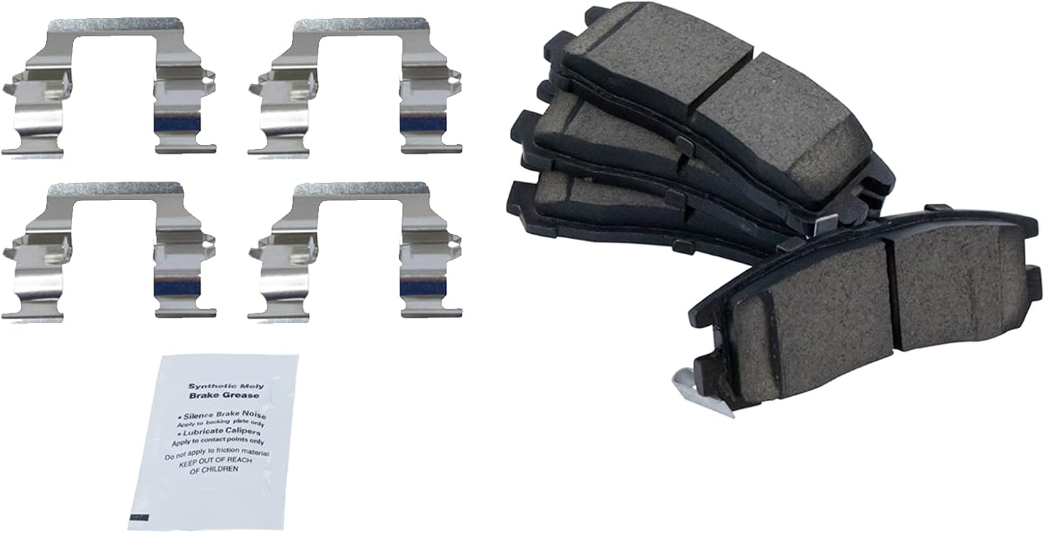 TRQ Rear Ceramic Brake Pad Kit for Sebring Avenger Stratus Eclipse