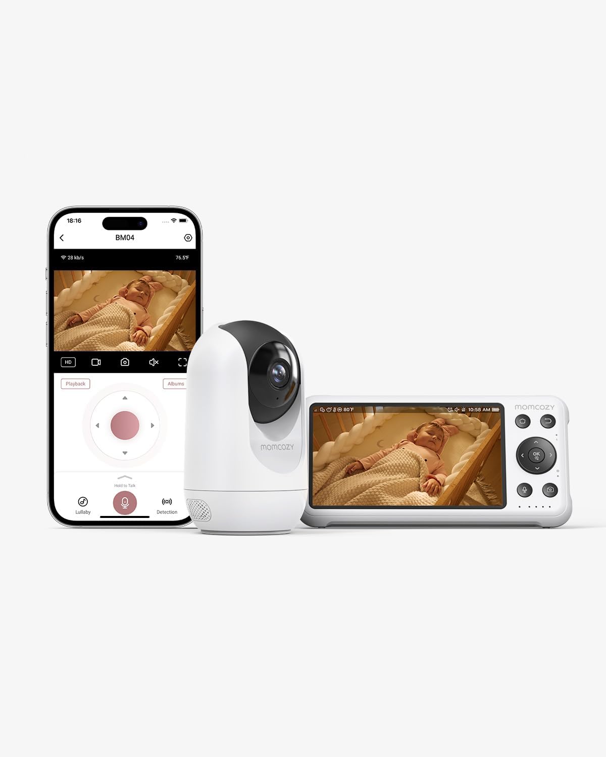 Momcozy Smart WiFi Baby Monitor: All-in-One Security 