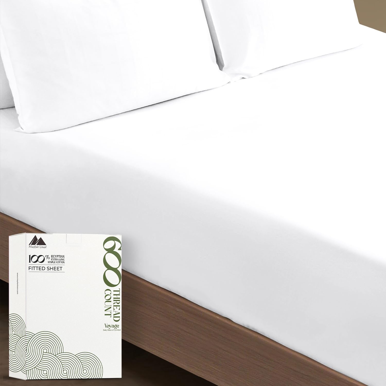 California King Fitted Sheet by Mayfair Linen - 600 Thread Count