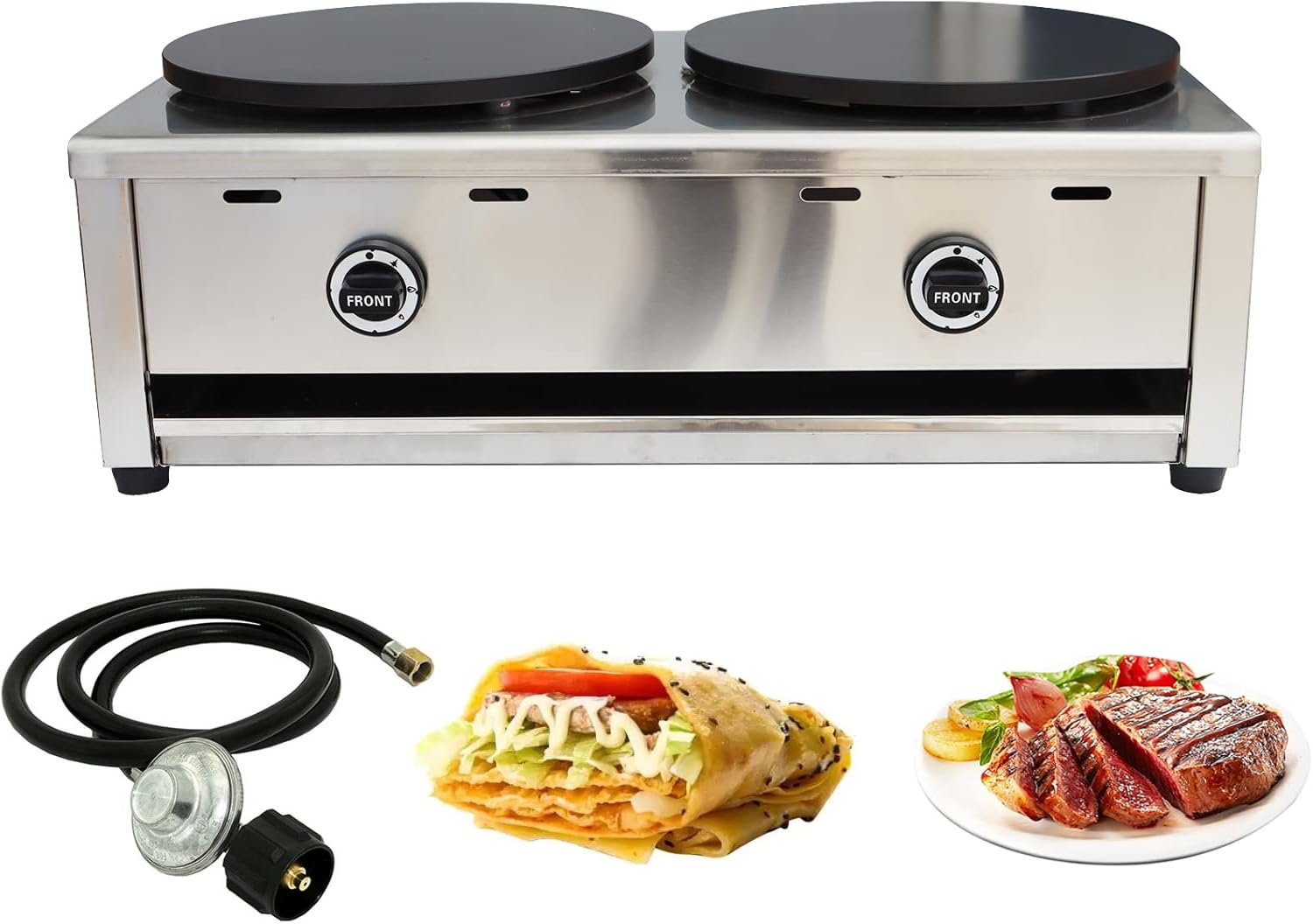 Commercial Dual Hotplate Crepe Maker | TECHTONGDA