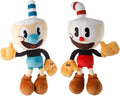 Cuphead & Mugman Bundle 15-In Plush Toy - Soft Huggable Collectible