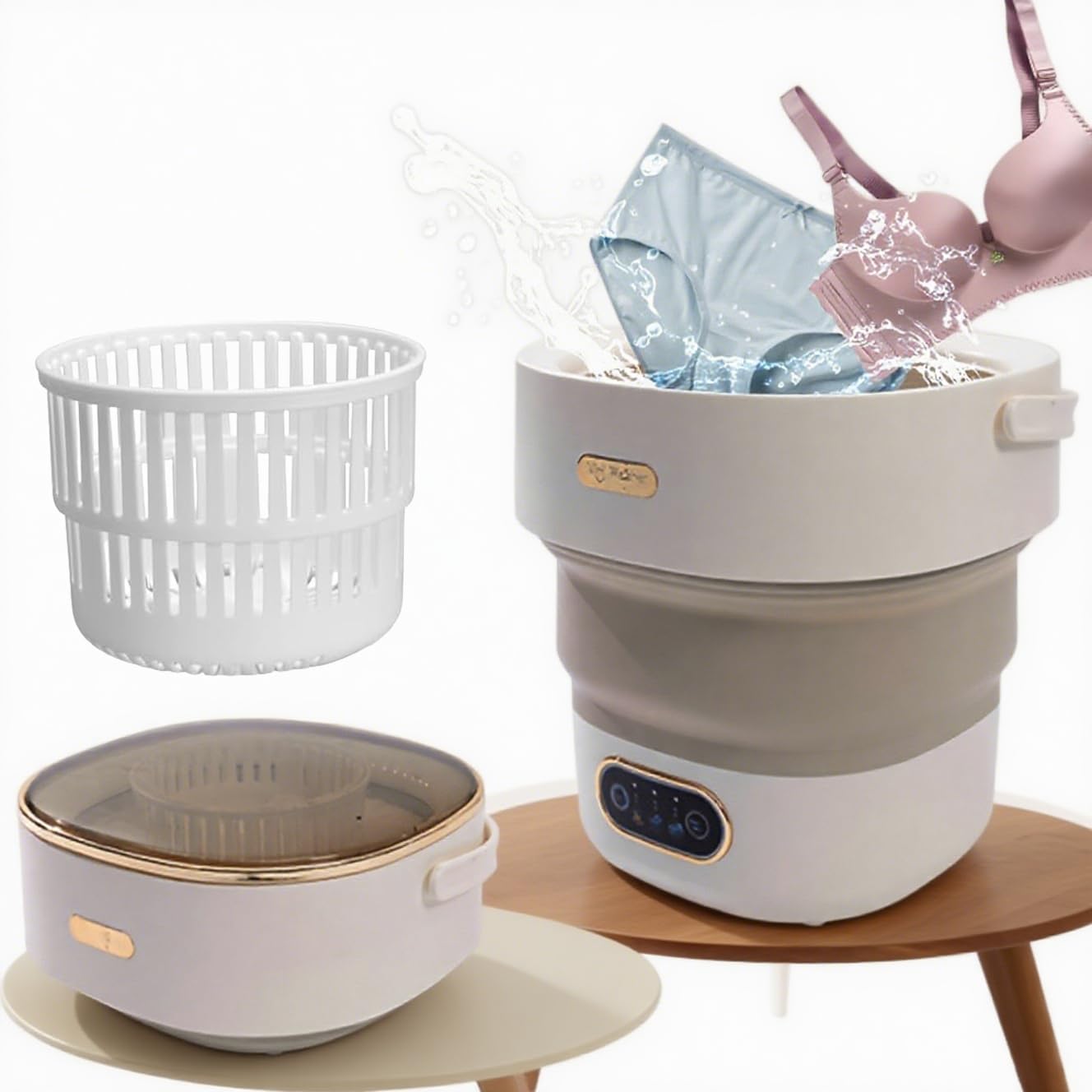 Portable Washing Machine 15L Mini Washer for Travel and Camping