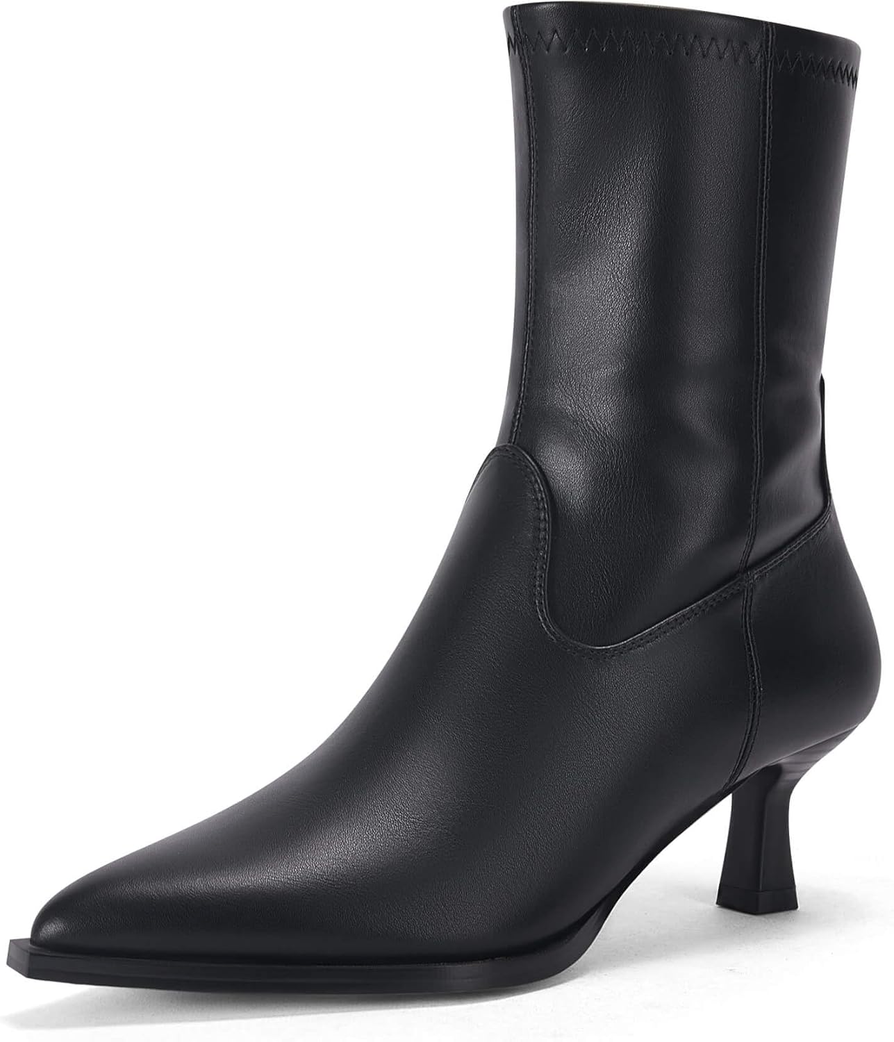 Coutgo Womens Pointed Toe Ankle Boots for Stylish Fall Looks