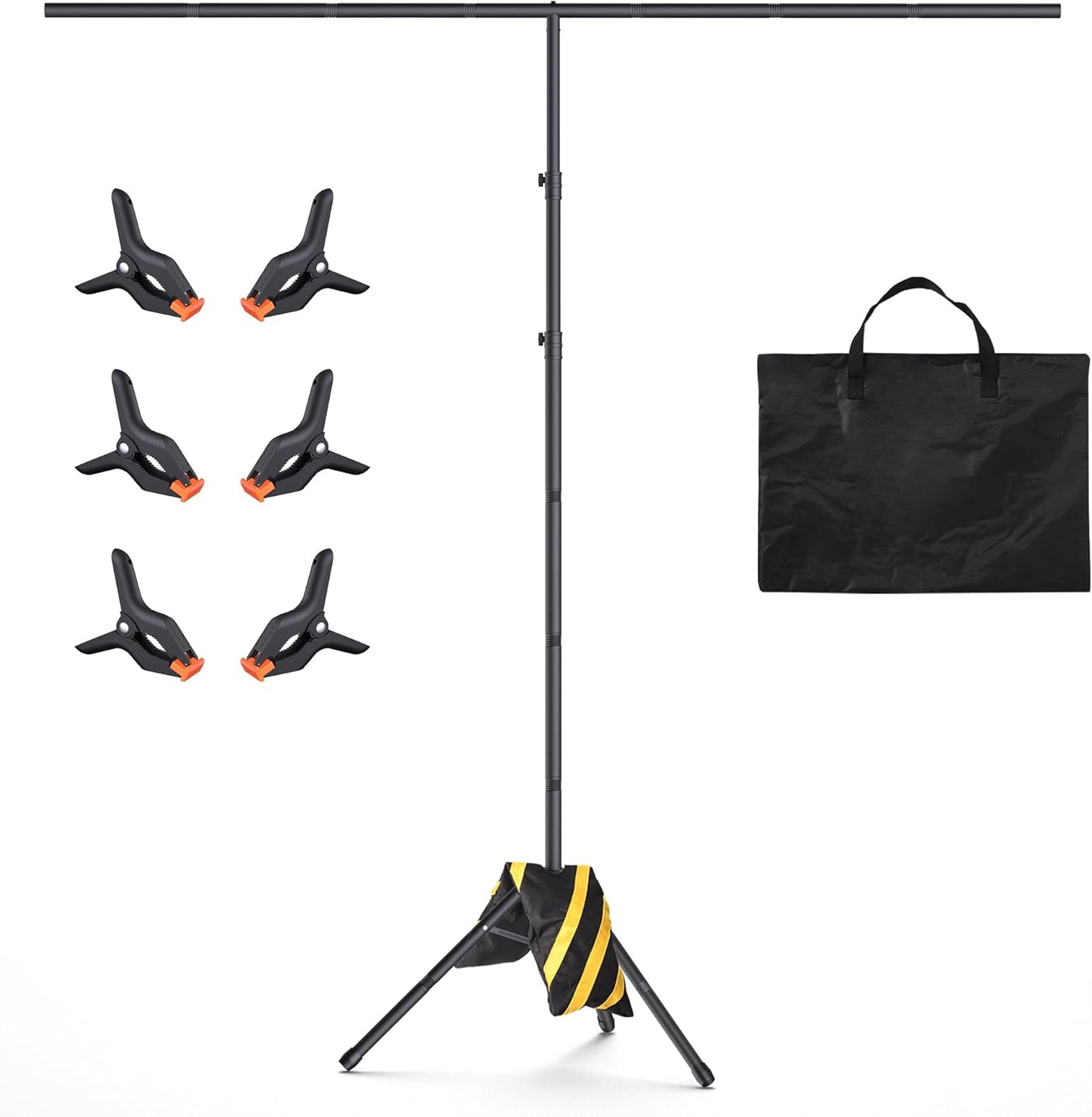 T-Shape Backdrop Stand 8x7.2FT for Parties and Events
