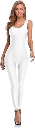 speerise One Piece Bodycon Jumpsuit Tank Romper - Sleek Workout
