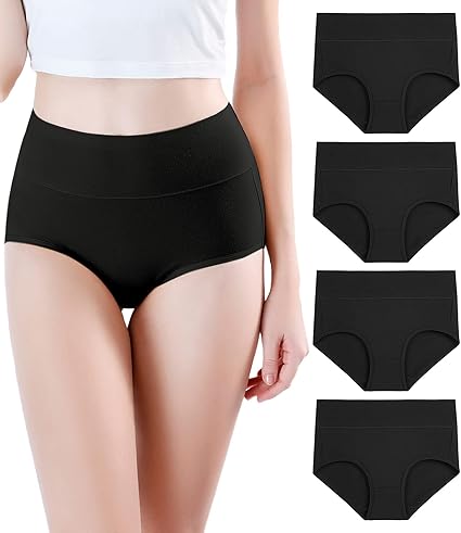 Wirapra Women's Ultra Soft High Waist Modal Underwear Multipack