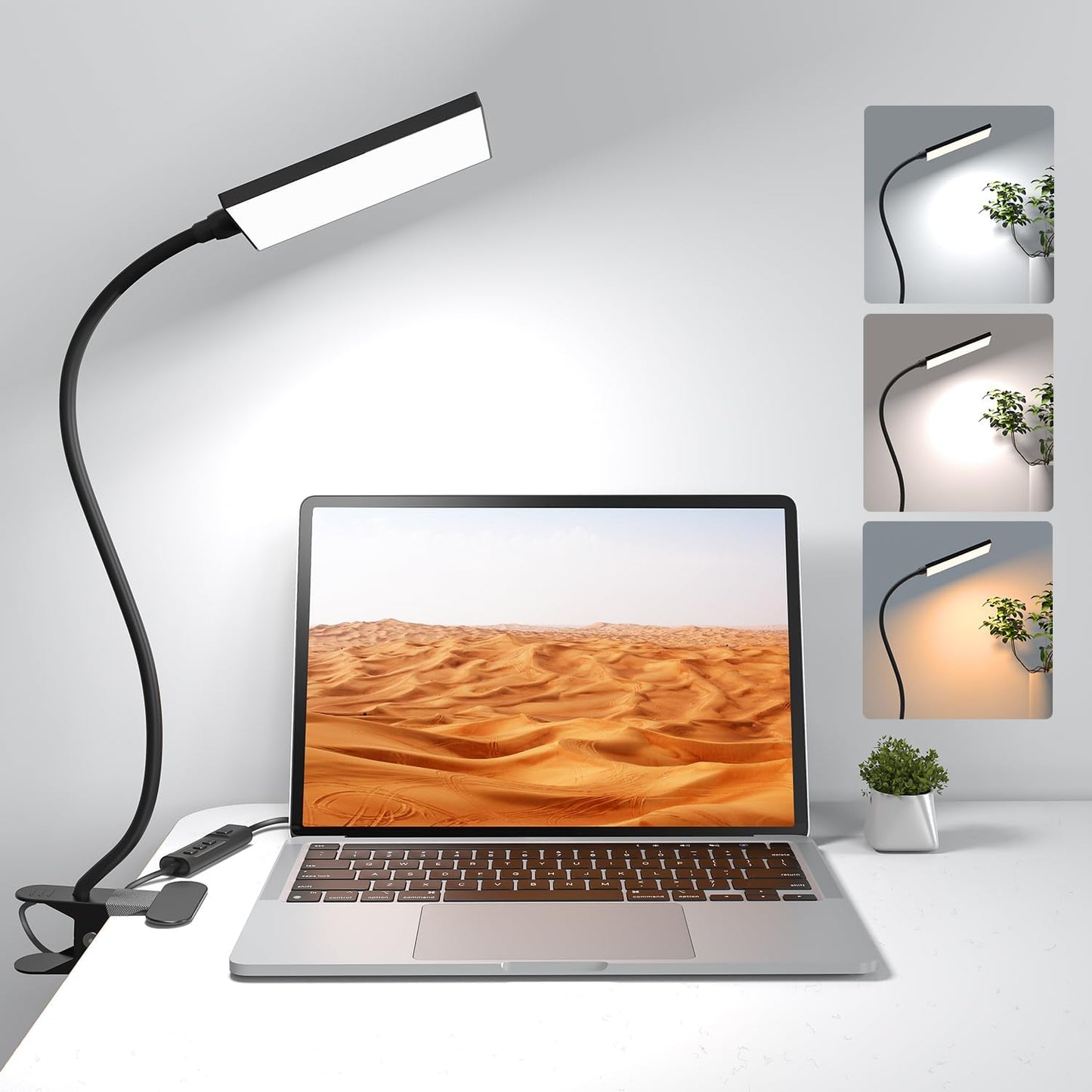 Flexible LED Desk Lamp with Clamp - MONGERY - Brighten Your Workspace