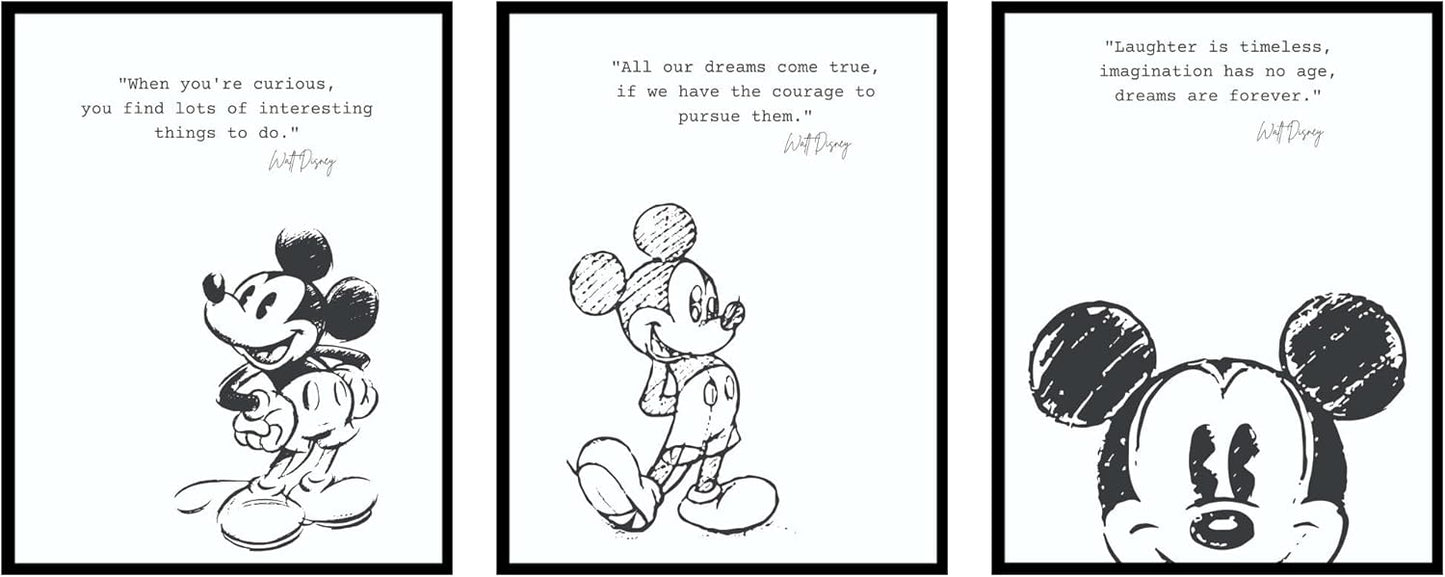 Mickey Mouse Nursery Art Set - Inspiring Room Decor