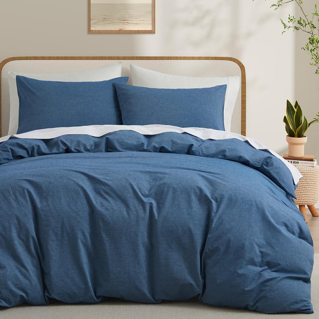 Blue Duvet Cover Full Size Set for Cozy Bedding Experience