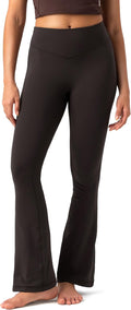 Women's Colorfulkoala Flare Leggings with Seamless Front Design