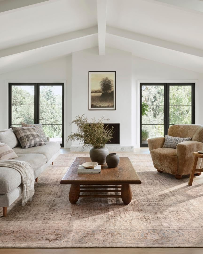 Georgie Collection Accent Rug by Amber Lewis - Ocean/Sand Design
