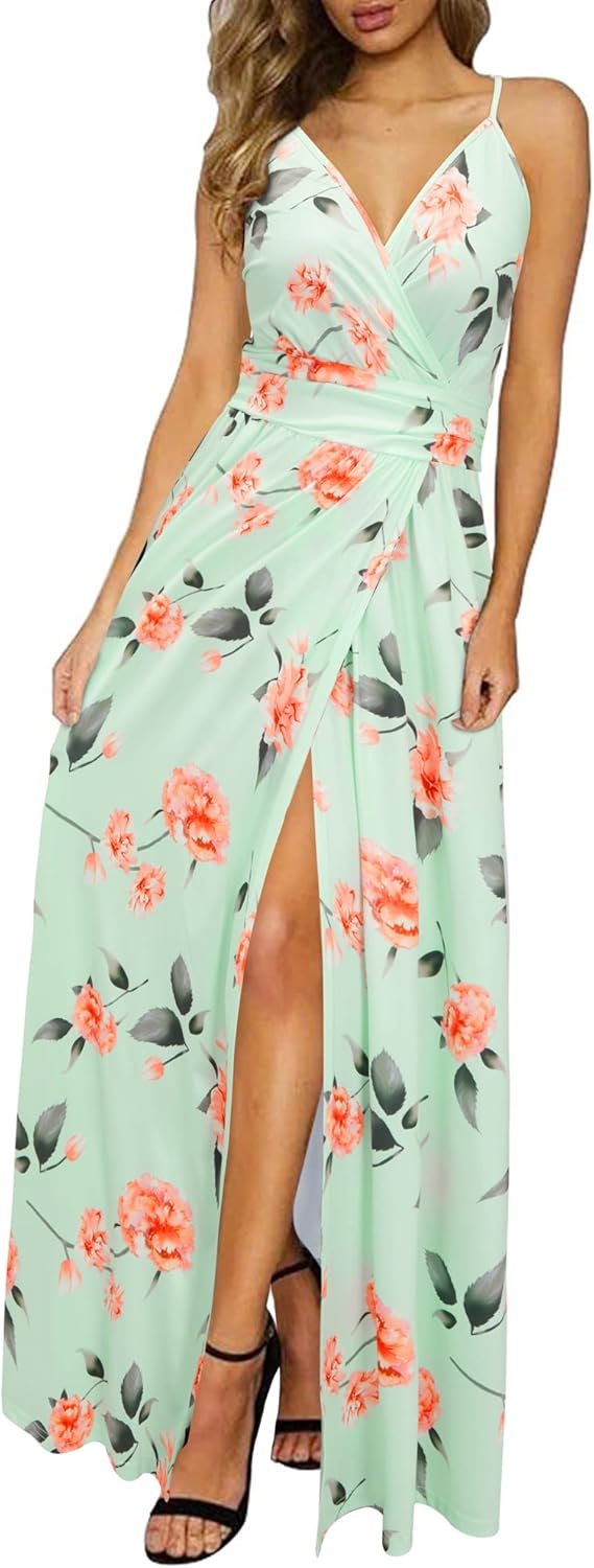 Newshows Women Summer Maxi Dress for Vacation and Beach Fun