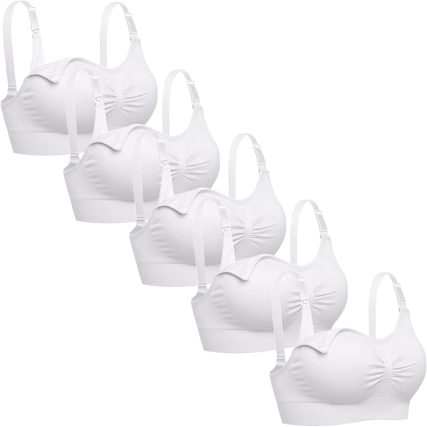 Lataly Womens Seamless Nursing Bra for Comfortable Breastfeeding