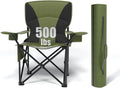 Heavy Duty Folding Chair 500LB Capacity - Oversized Outdoor Comfort