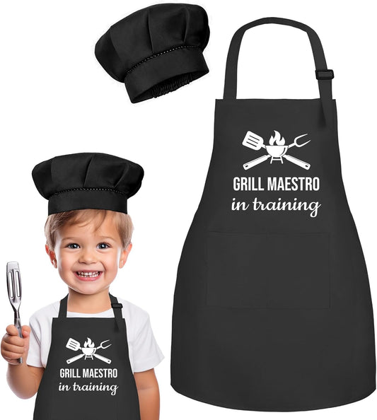 Grill Maestro Kids Apron Set - Cooking Fun!