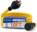 30 Amp Generator Extension Cord 10 Feet for Outdoor Use
