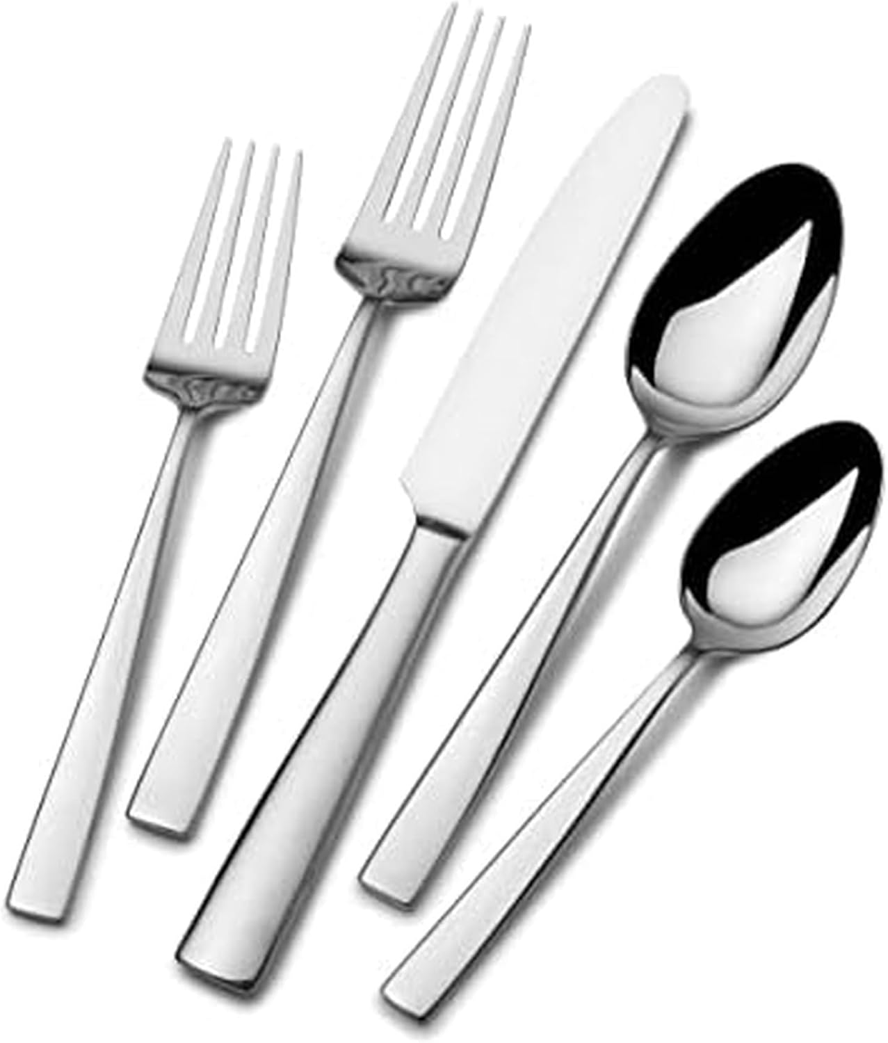 Mikasa Everett 101-Piece Flatware Set for 12, Modern Elegance