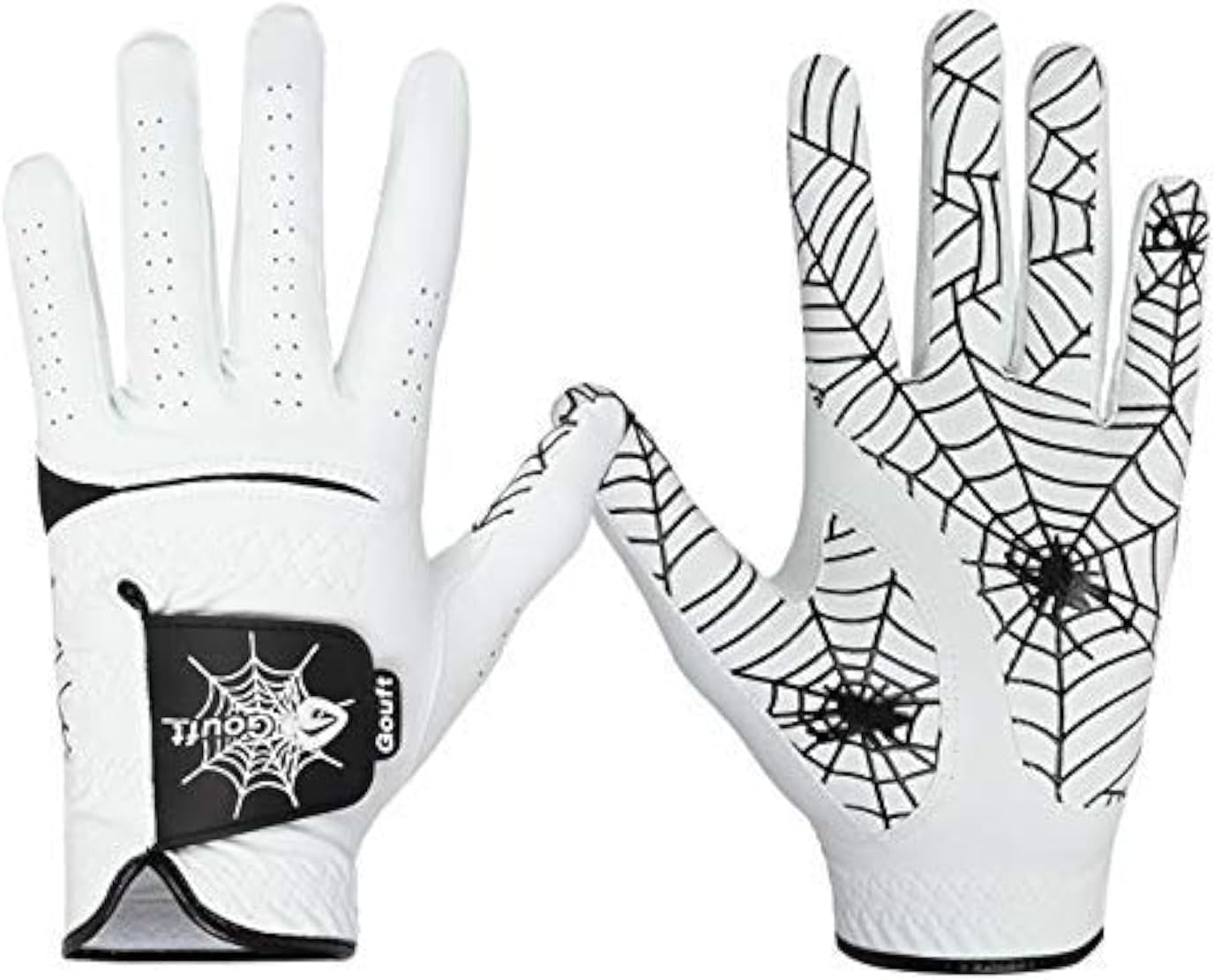 Durable Spiderweb-Design Golf Glove, Good Grip, Soft Feel