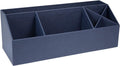 Durable 7-Compartment Desk Organizer - Keep Office Supplies Tidy! Blue 13.1 in