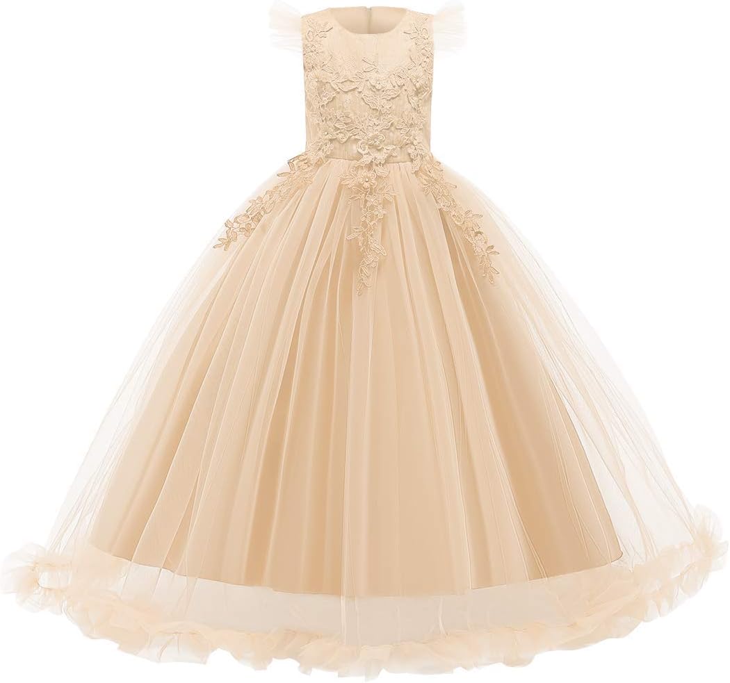 IBTOM CASTLE Flower Girl Dress for Weddings and Special Events