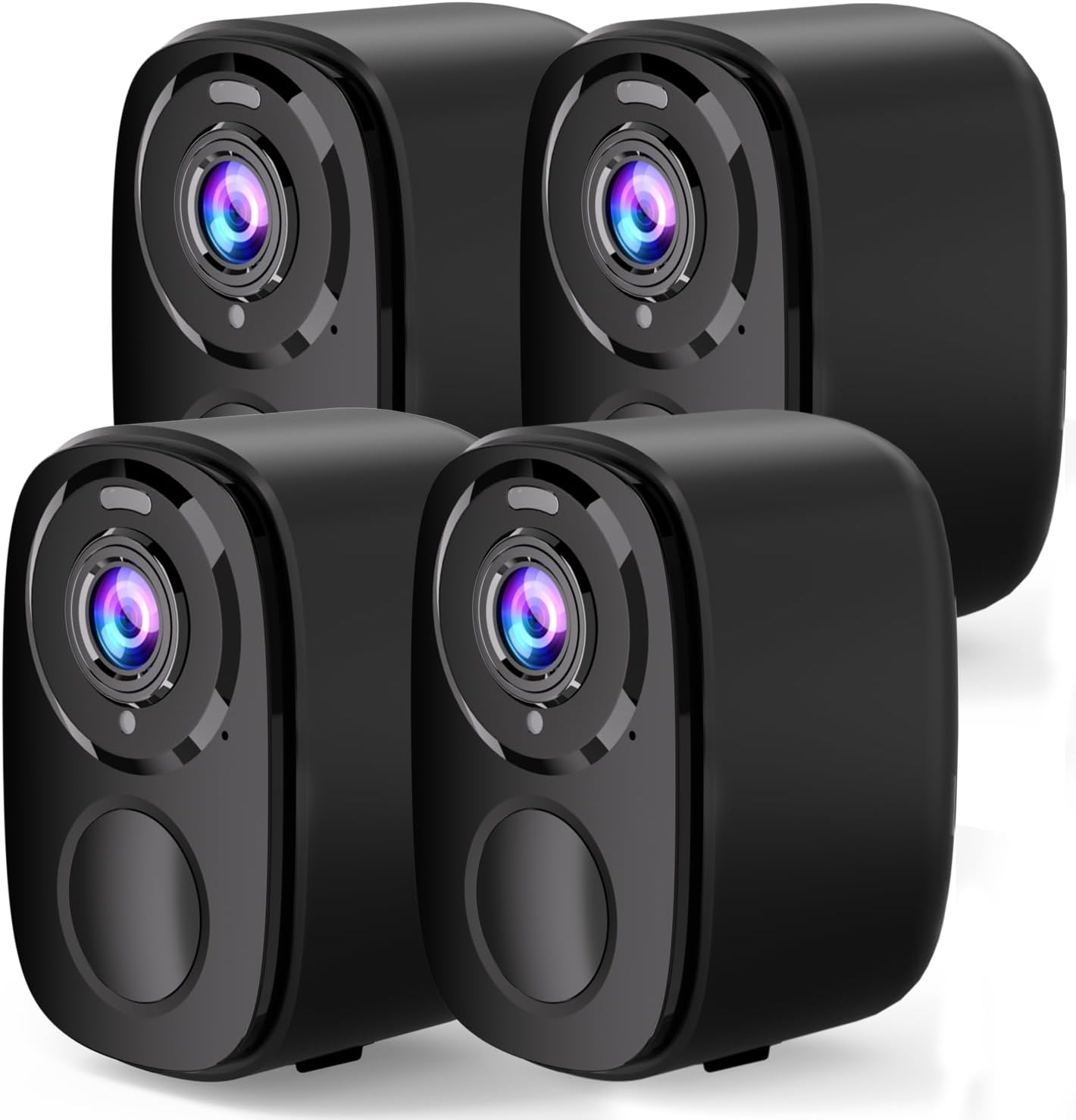 Rraycom 4Pack Wireless Home Security Cameras with Night Vision