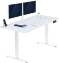60 x 24 in Dual Motor Sit Stand Desk with White Dry Erase Top - Memory