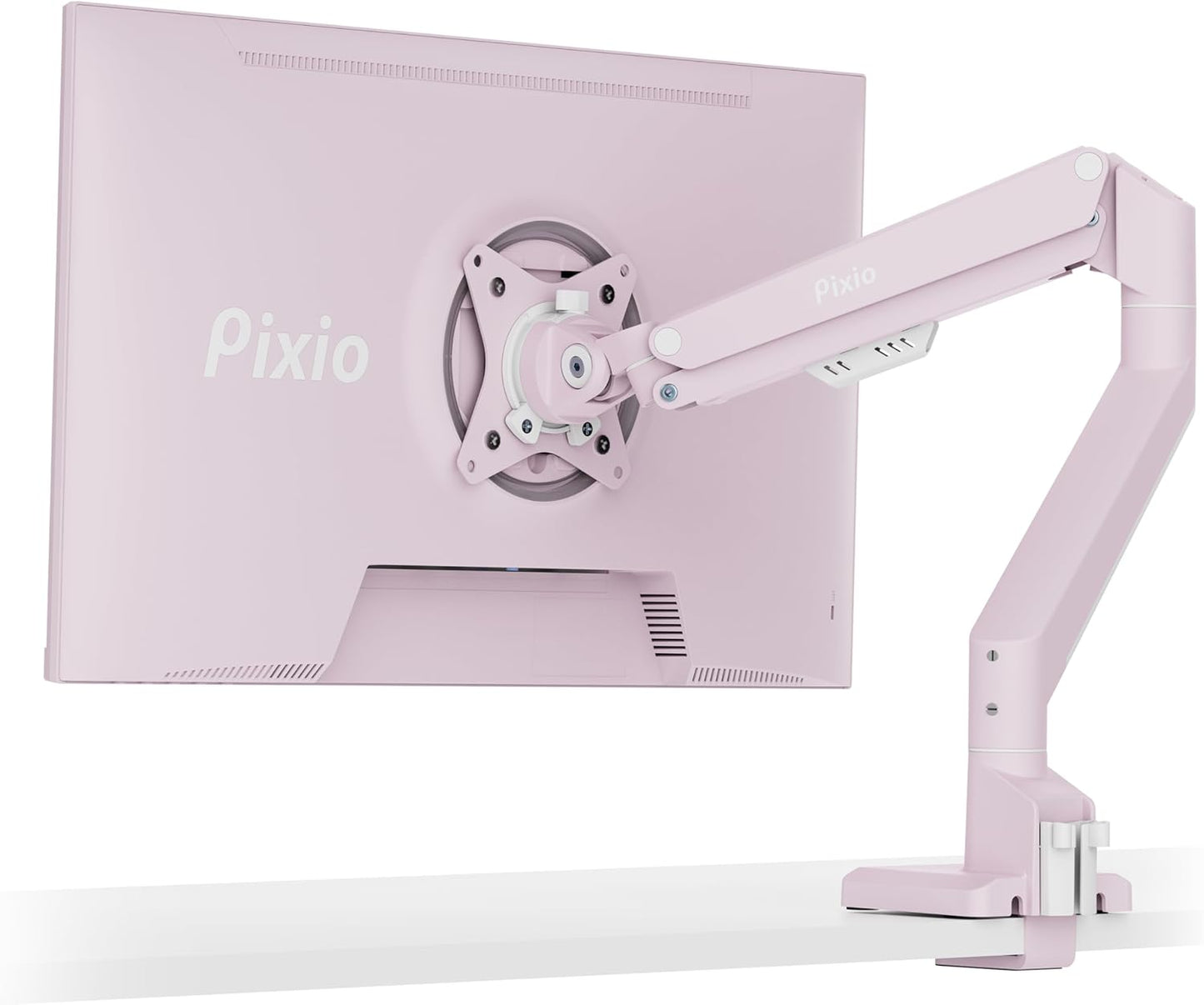 Pixio PS1S Wave Pink Monitor Arm Stand for 32 in Monitors