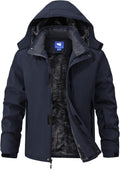 Mens Skiing Jackets Winter Waterproof Fleece Lined Heavy Parka