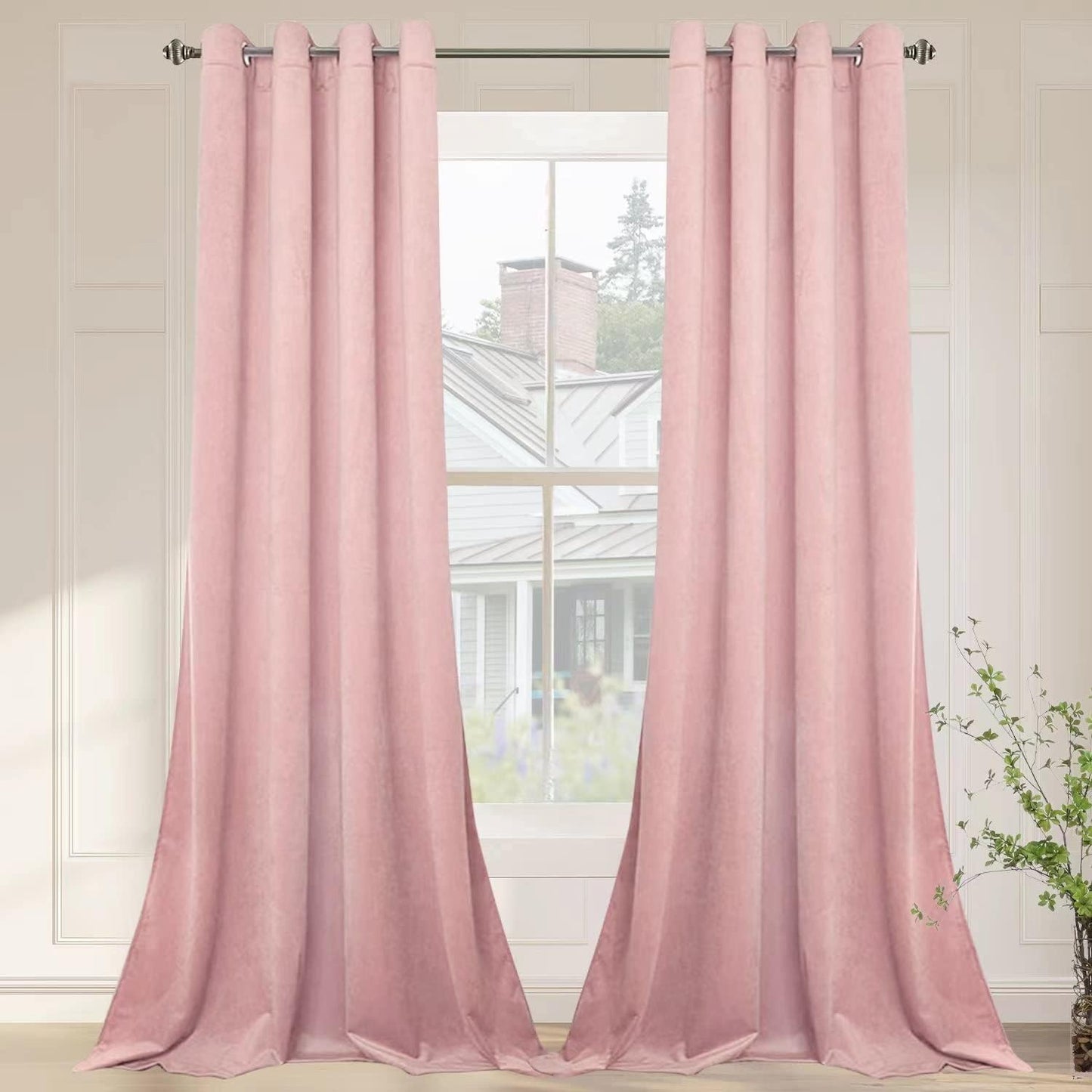 Luxury Velvet Curtain Panels for Elegant Living Room Decor