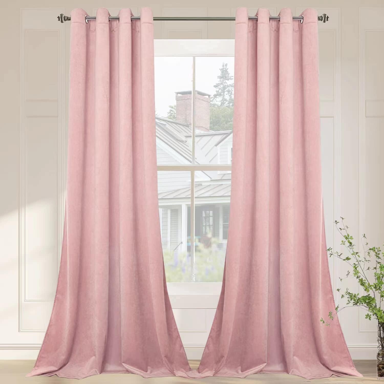 Luxury Velvet Curtain Panels for Elegant Living Room Decor