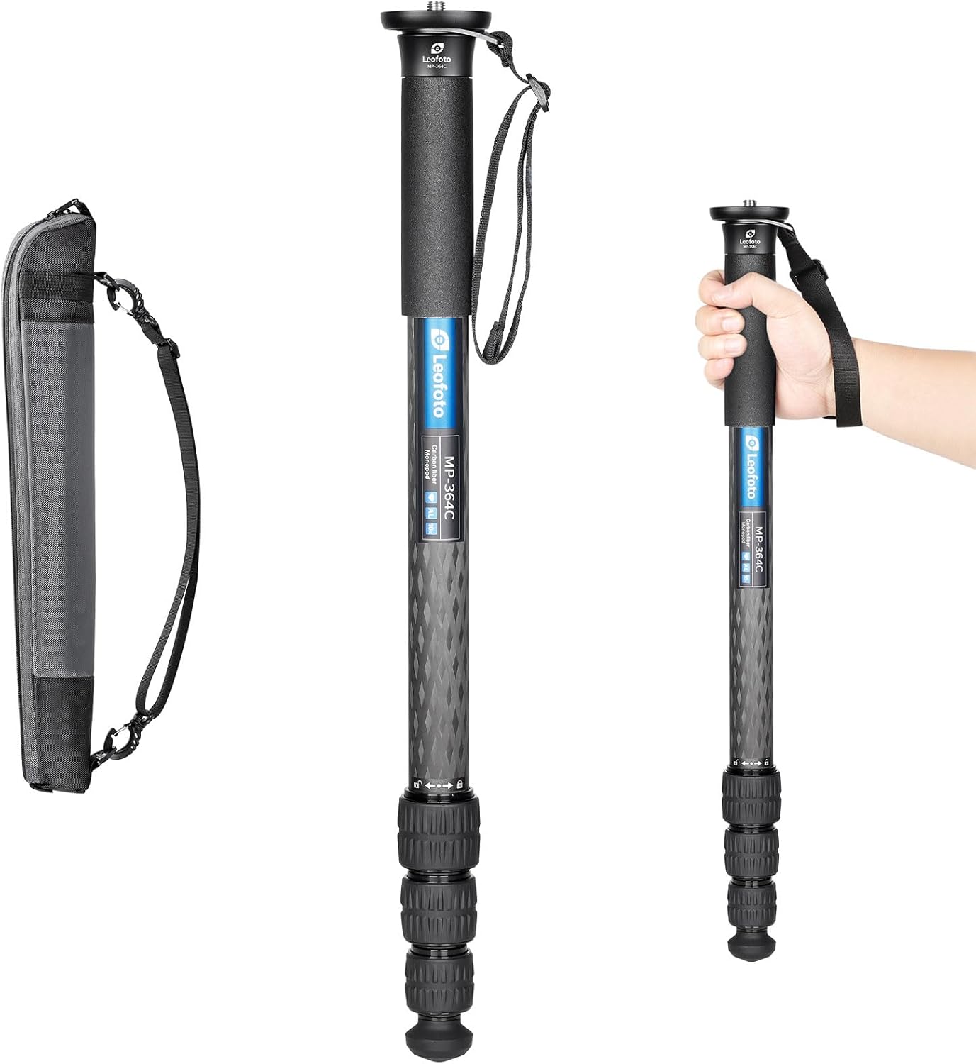 Leofoto Carbon Fiber Travel Monopod for Cameras and Lenses