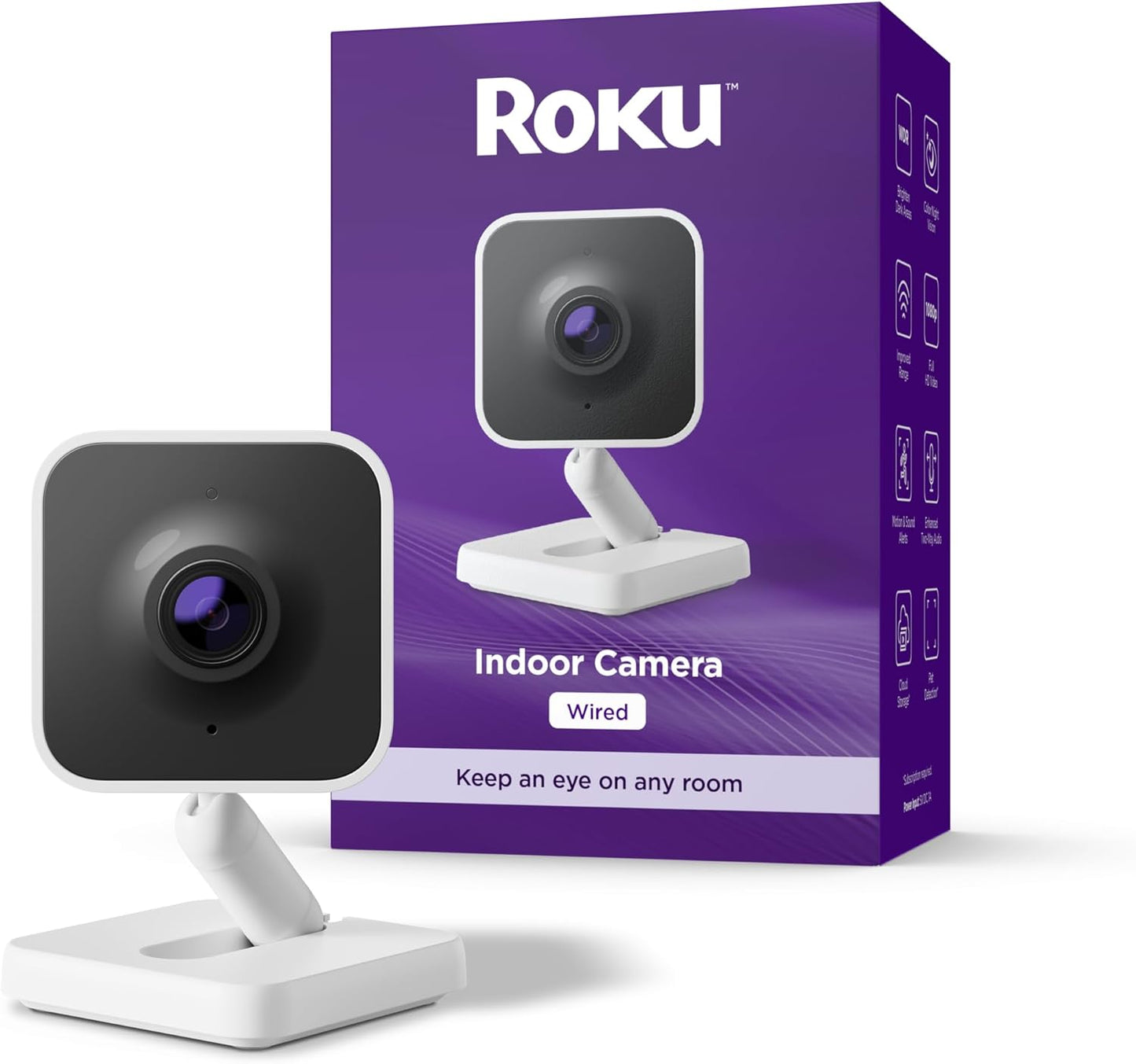 Roku Indoor Camera 1080p HD - Home Security