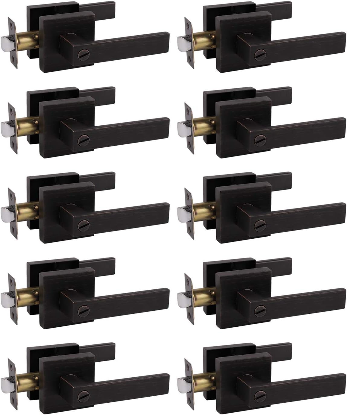 Probrico 10 Pack Heavy Duty Privacy Door Levers for Bath