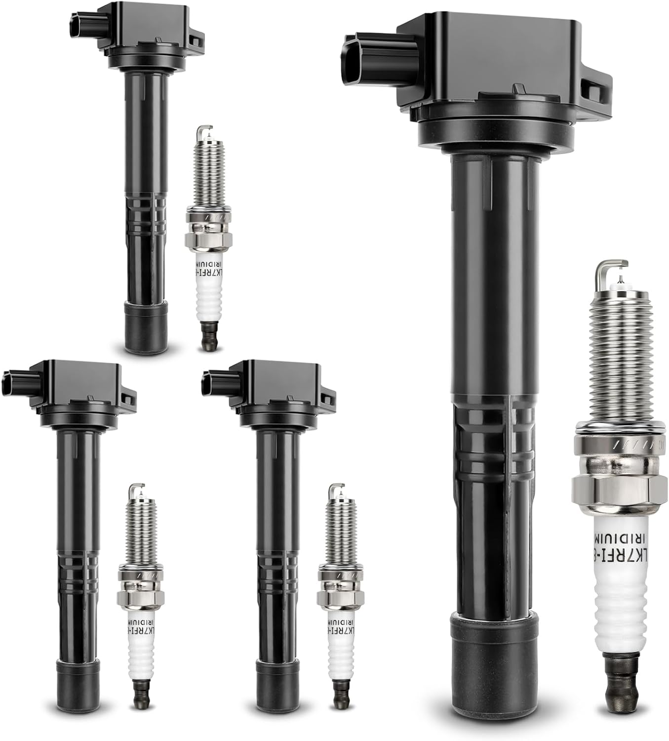 UF602 Ignition Coil & 97390 Double Iridium Spark Plug Set