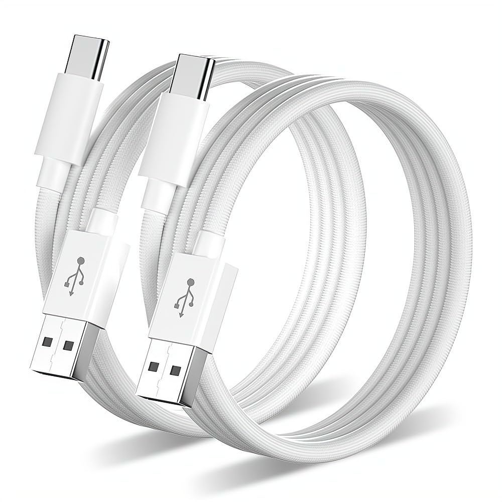 Fast Charge iPhone 16 with 10ft USB-C Cable - 2 Pack