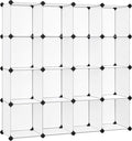 Cube Storage Organizer Set of 16 - Modular White Storage Cubes