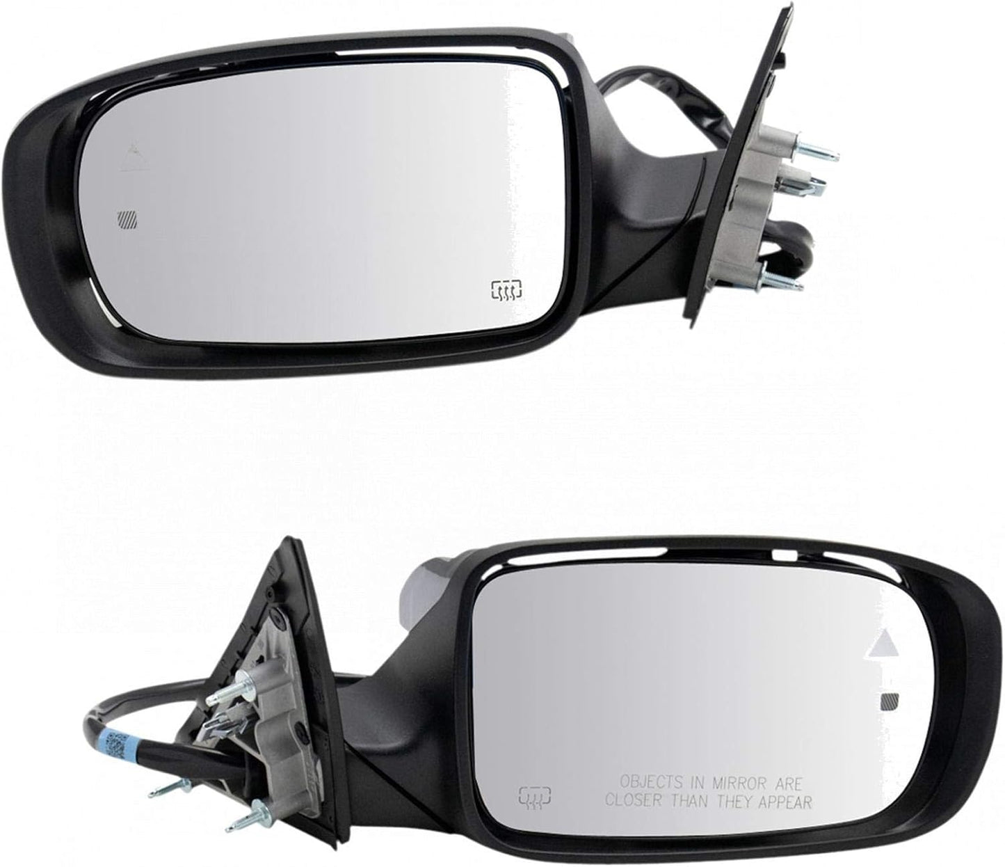 Power Heated Mirrors with Blind Spot Indicator for Dodge Charger