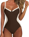 Tummy Control One Piece Swimsuit - Slimming Crisscross Back Shoes