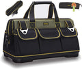 20-inch Wide Mouth Tool Bag with Waterproof Molded Base - Durable