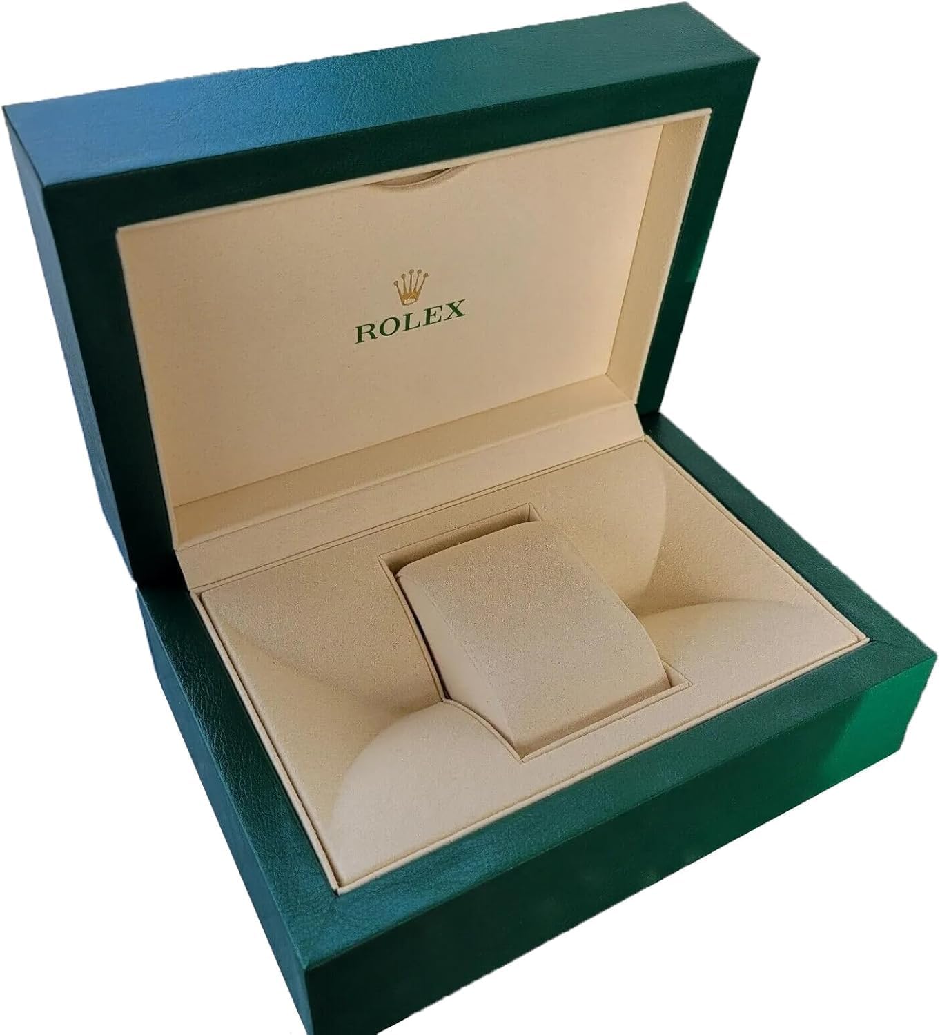 Premium Green Leather Watch Box - Organize with Style!