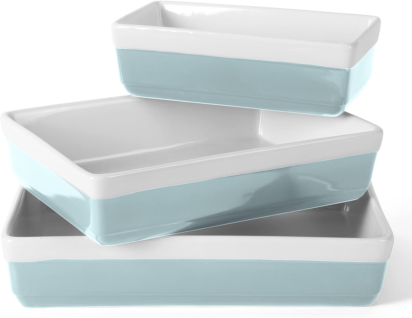 Martha Stewart 3-Piece Stoneware Bakeware Set for Every Kitchen