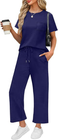 WIHOLL 2 Piece Summer Set for Women - Lightweight Travel Outfit