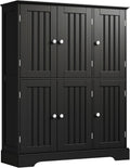 ChooChoo Bathroom Floor Cabinet with 6 Doors - Compact Storage