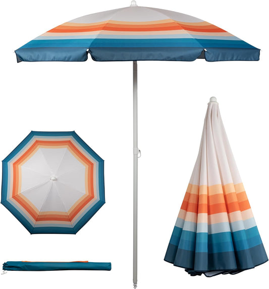 Portable Beach Umbrella with UV Protection for Outdoor Fun